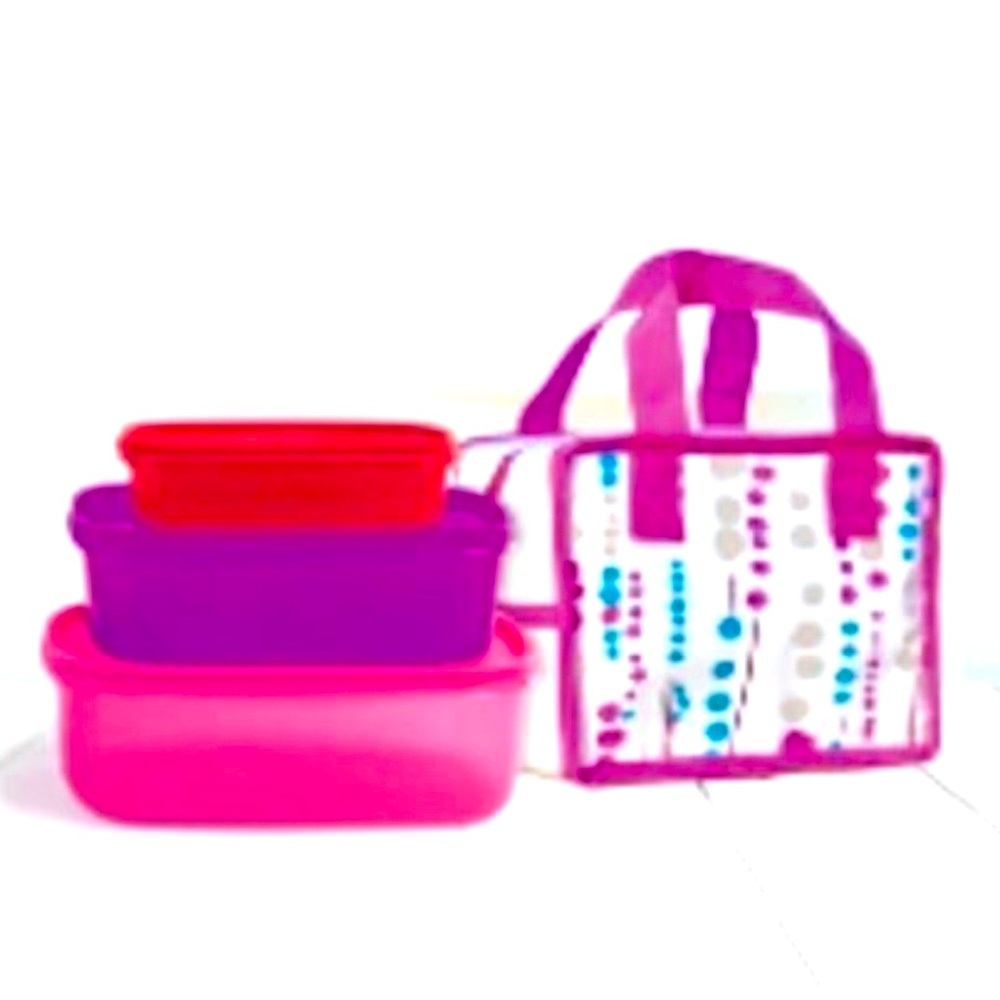 YVES ROCHER 3-PIECE BOWL SET W/CARRYING BAG (NEW WITH TAGS)
